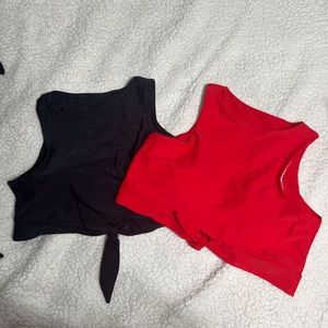 2 swimsuit tops